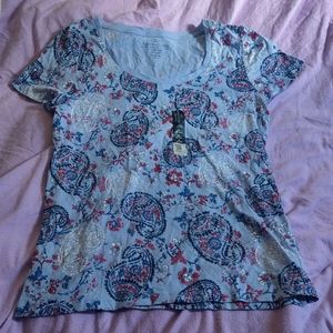 🎉 Paisley patriotic top